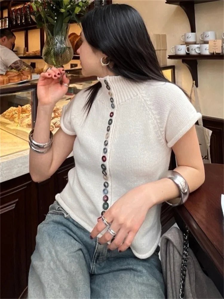 Nadia žebrovaný pletený kardigan top