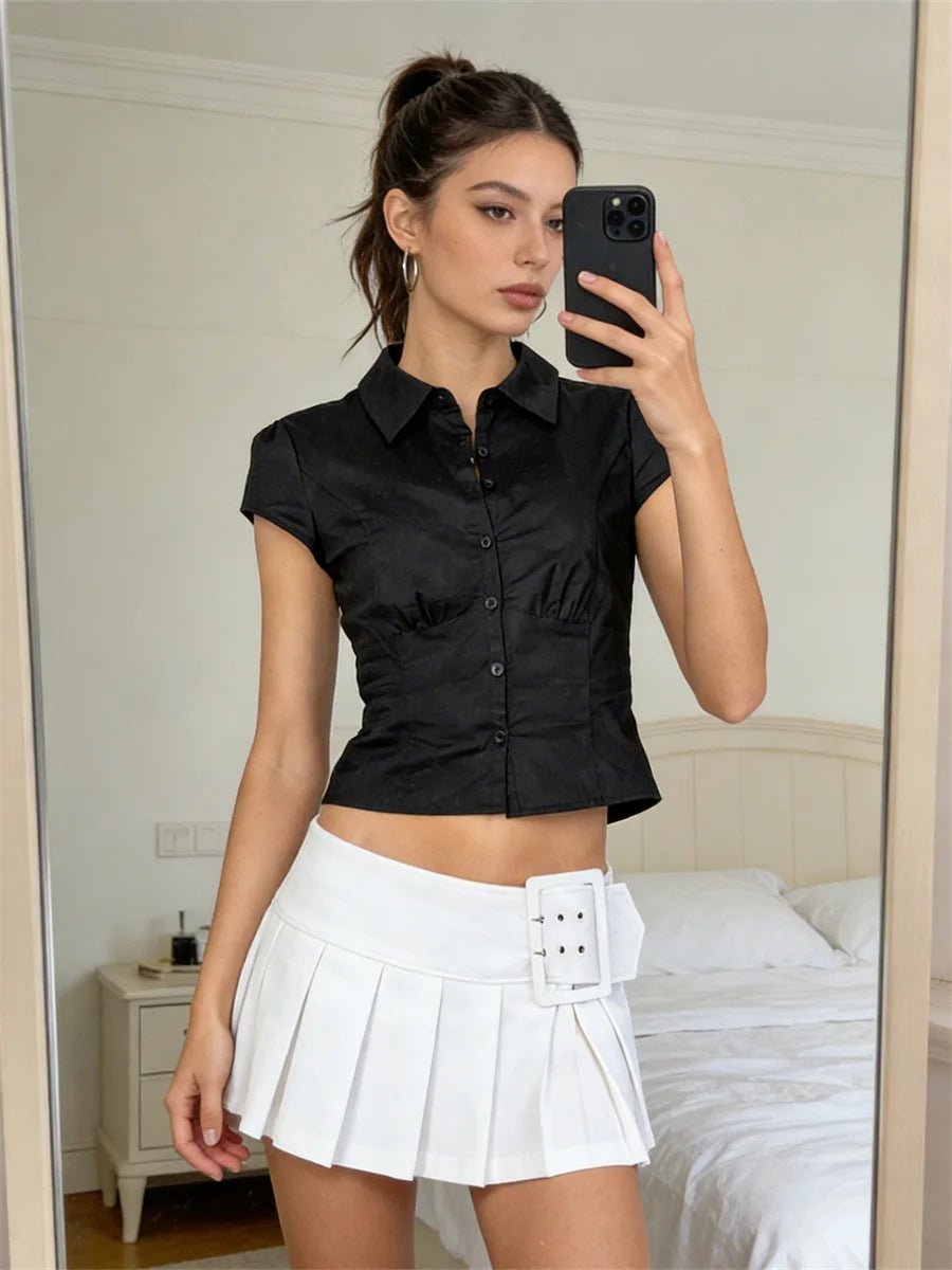Ariana zkrácená košile na knoflíky