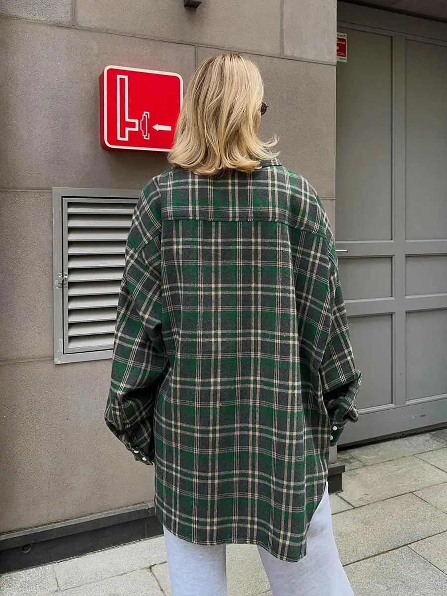 Emma volná kostkovaná halenka