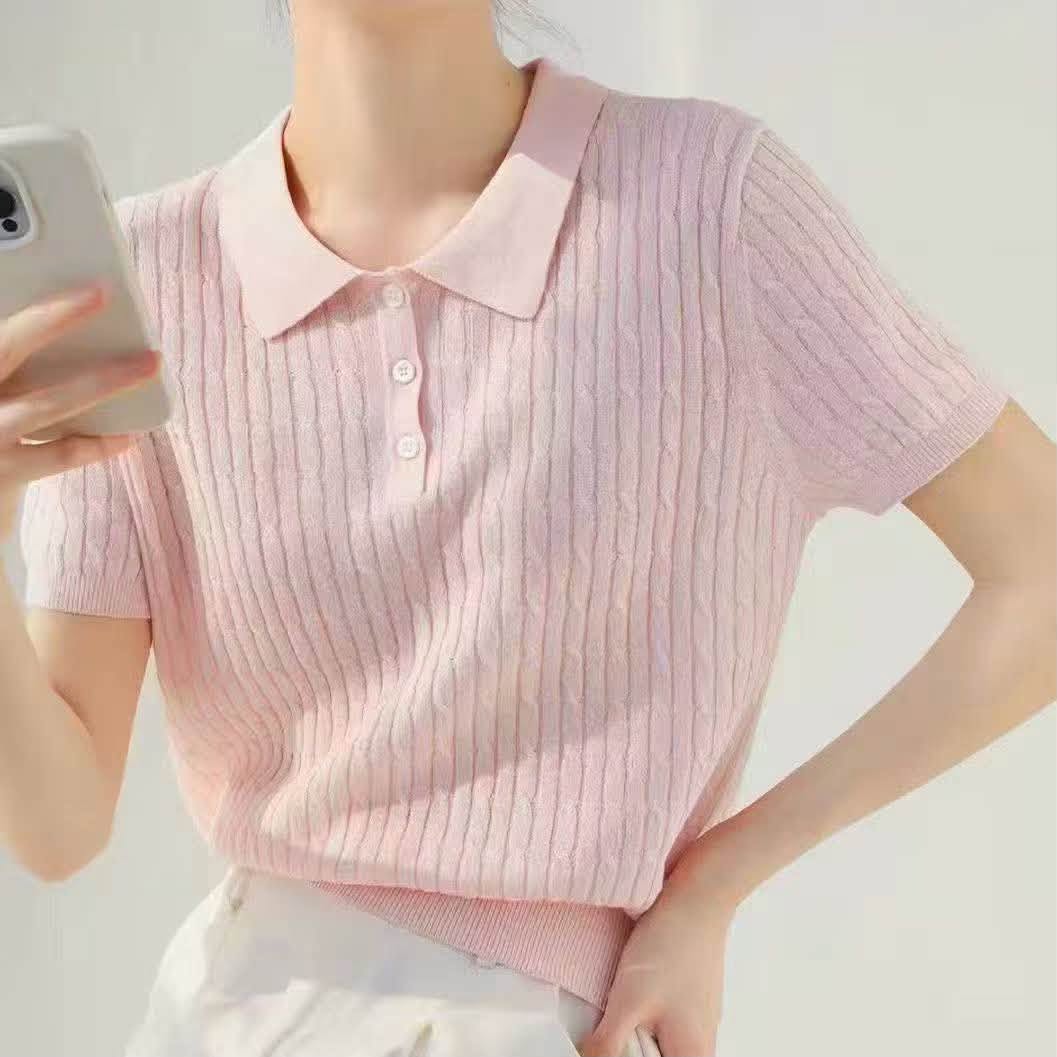 Jacey pletený polo top