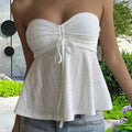Děrovaný bandeau top Jasmine