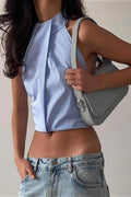 Maren halter top s otevřenými zády