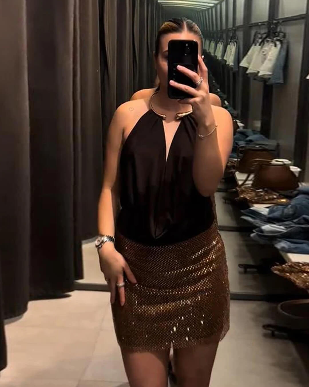 Ophelia bezešvý drapovaný body