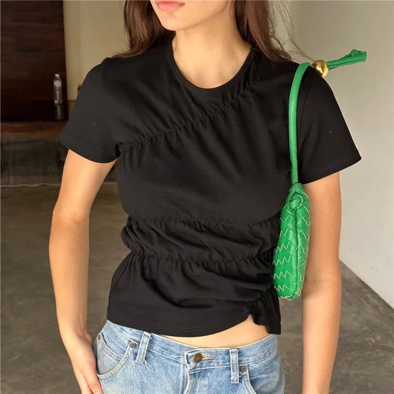 Paloma top s krátkým rukávem a řasením