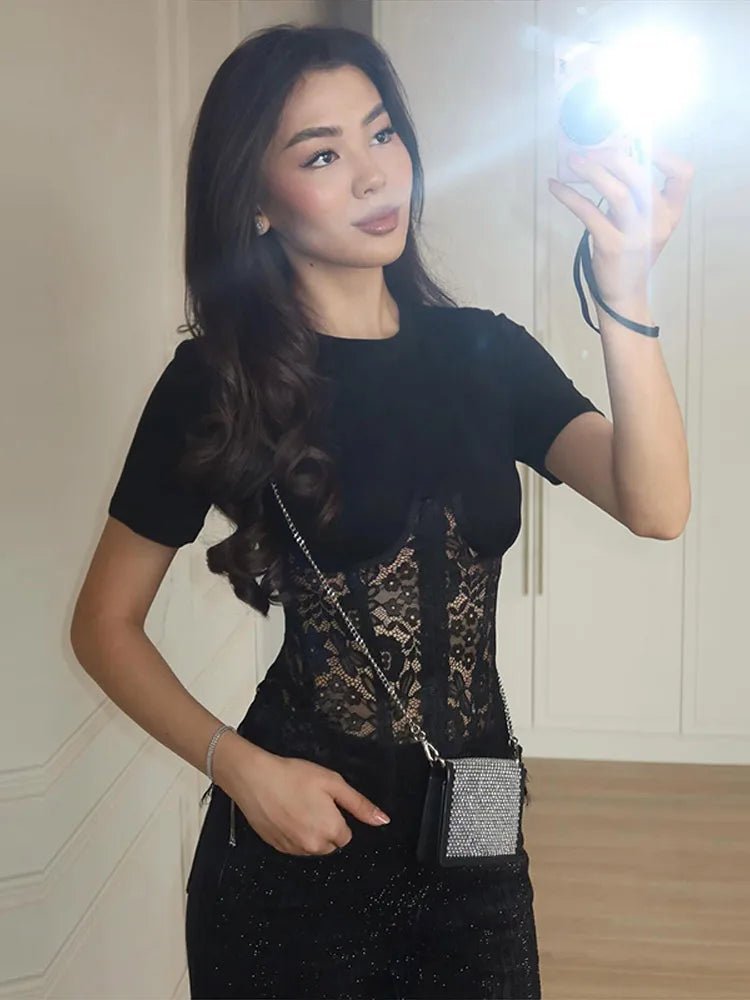 Krajkový korzetový top Suzie
