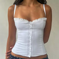 Viviana Krajkový Patchwork Korzet Top