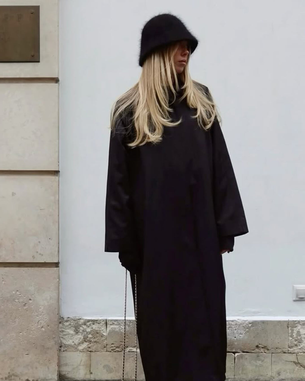 Kyla chlupatý klobouk typu bucket
